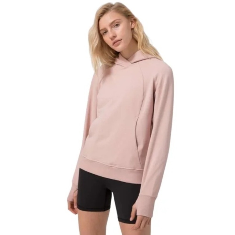 LULULEMON SCUBA PULLOVER HOODIE MINK PINK SIZE 2